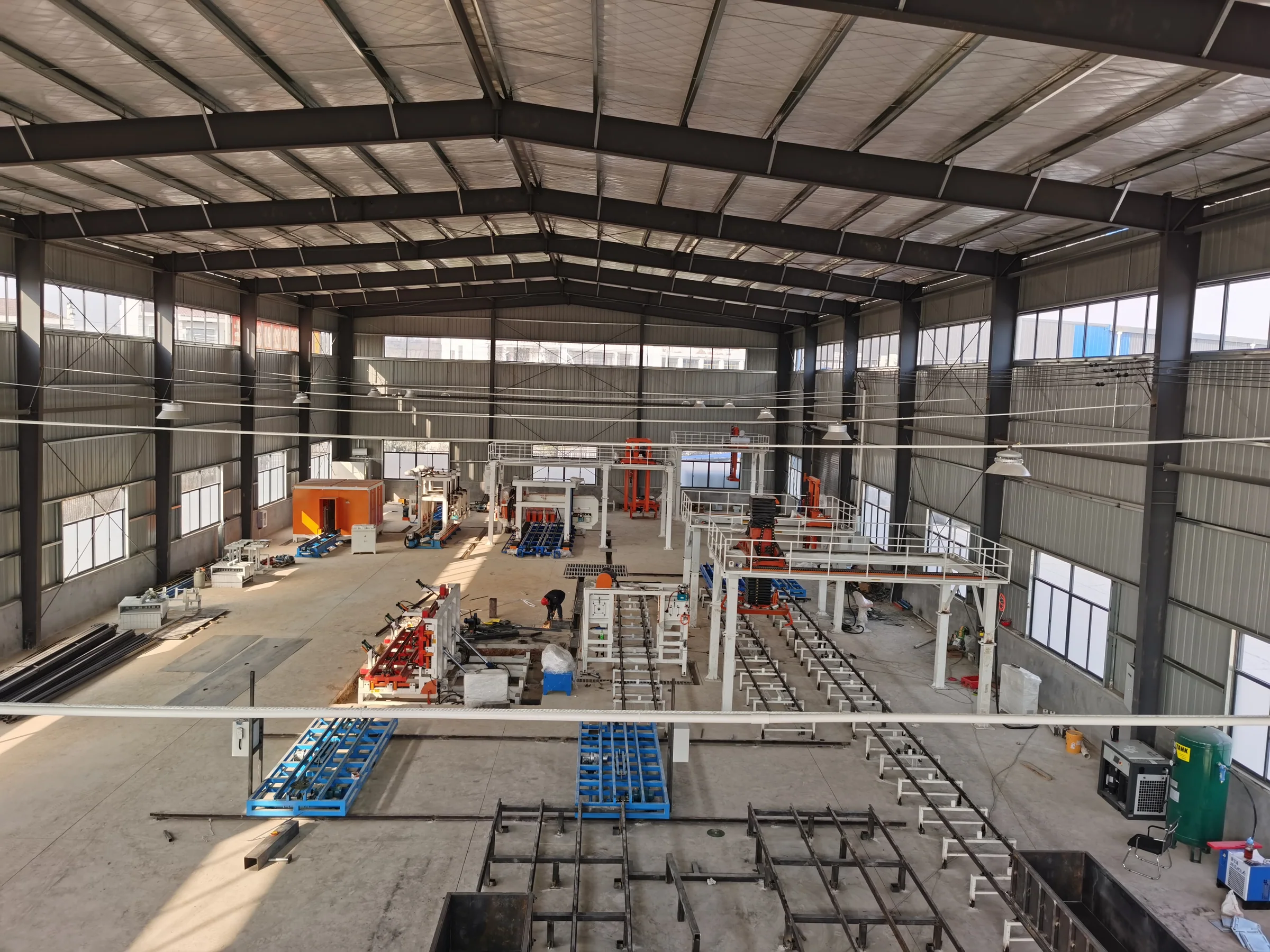 HENGDE lightweight block and wall-panel equipment at the Xianning customer factory