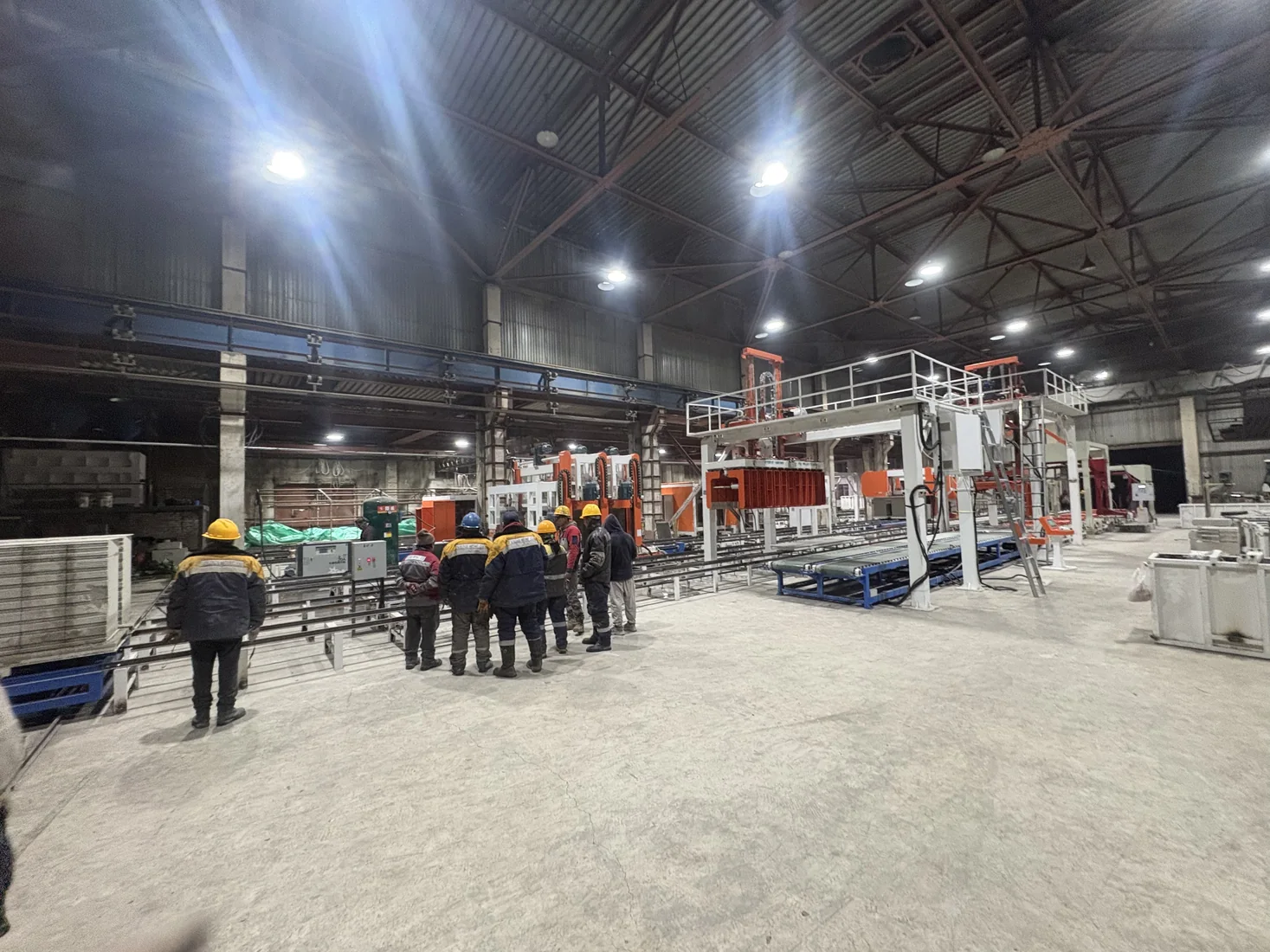 HENGDE lightweight wall panel production equipment at the Mongolia customer factory
