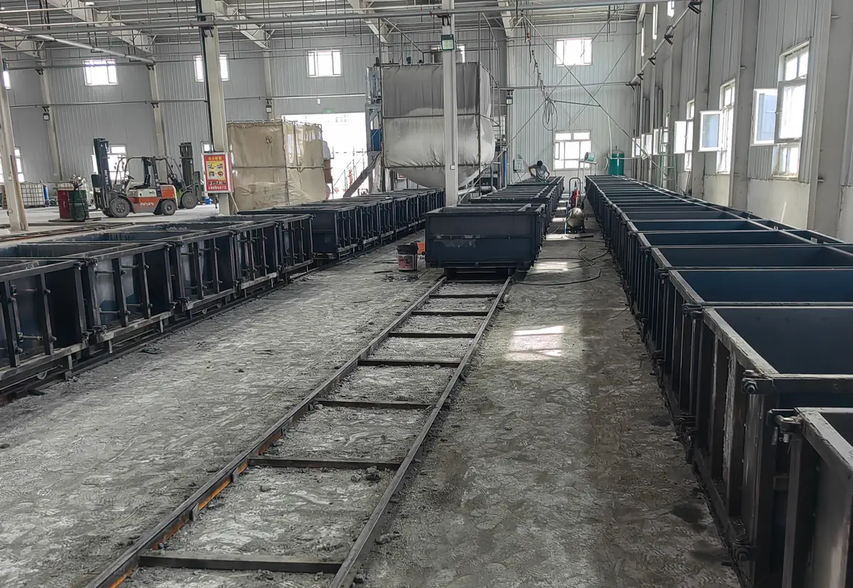 Mould line for the Aksu simplified self-insulating block retrofit