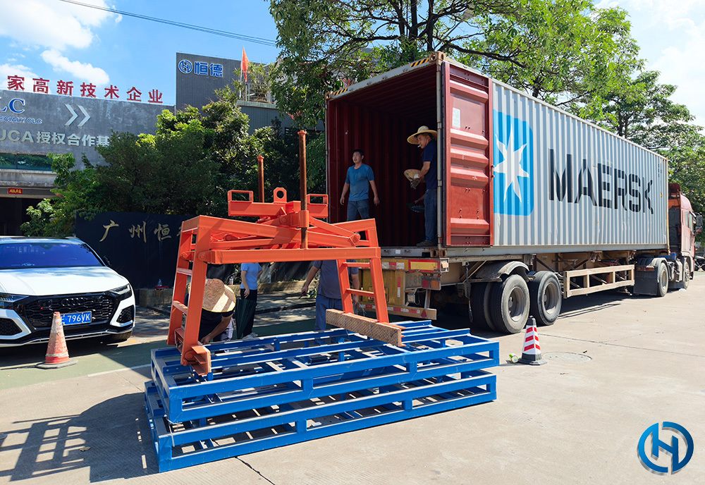 HENGDE lightweight block production equipment prepared for shipment to Albania — equipment shipment image 1