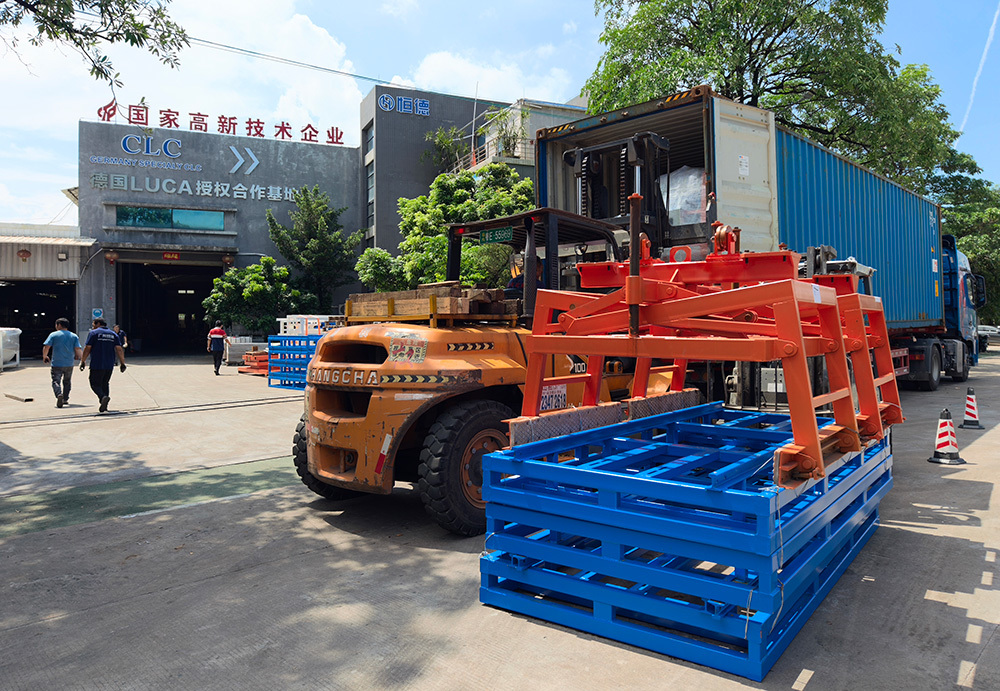HENGDE lightweight block production equipment prepared for shipment to South Africa