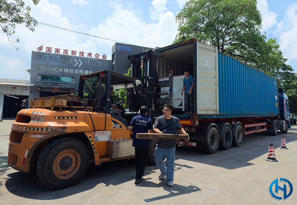HENGDE lightweight block production equipment prepared for shipment to South Africa