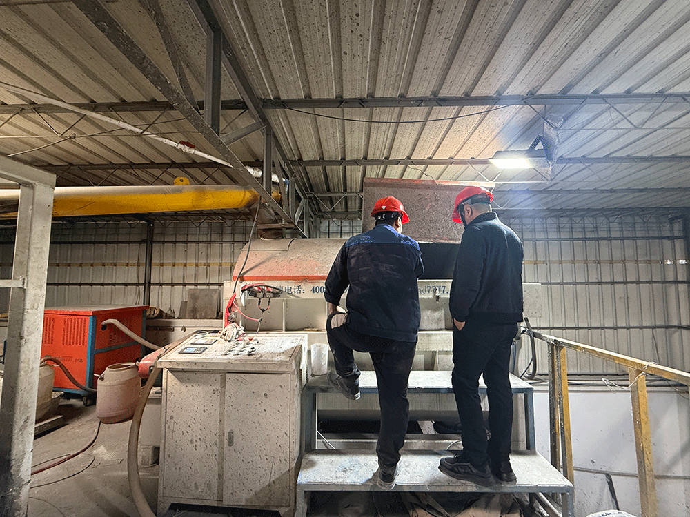 Uzbekistan project team training on HENGDE clc / foamed concrete block production equipment — acceptance and training image 1
