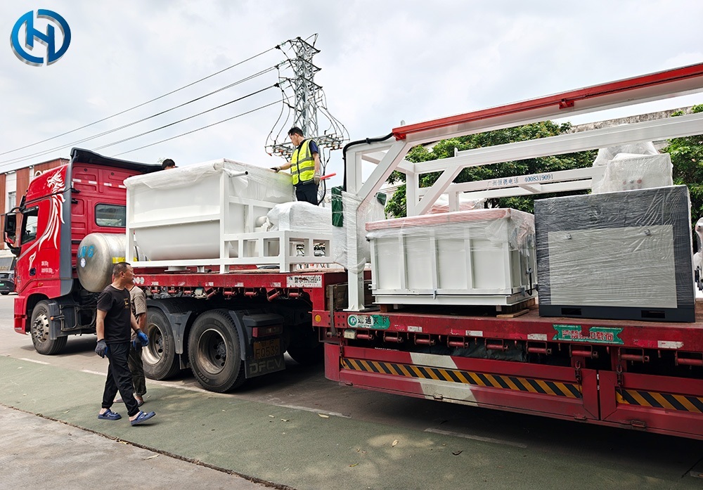 HENGDE lightweight wall-material equipment production equipment prepared for shipment to Uzbekistan