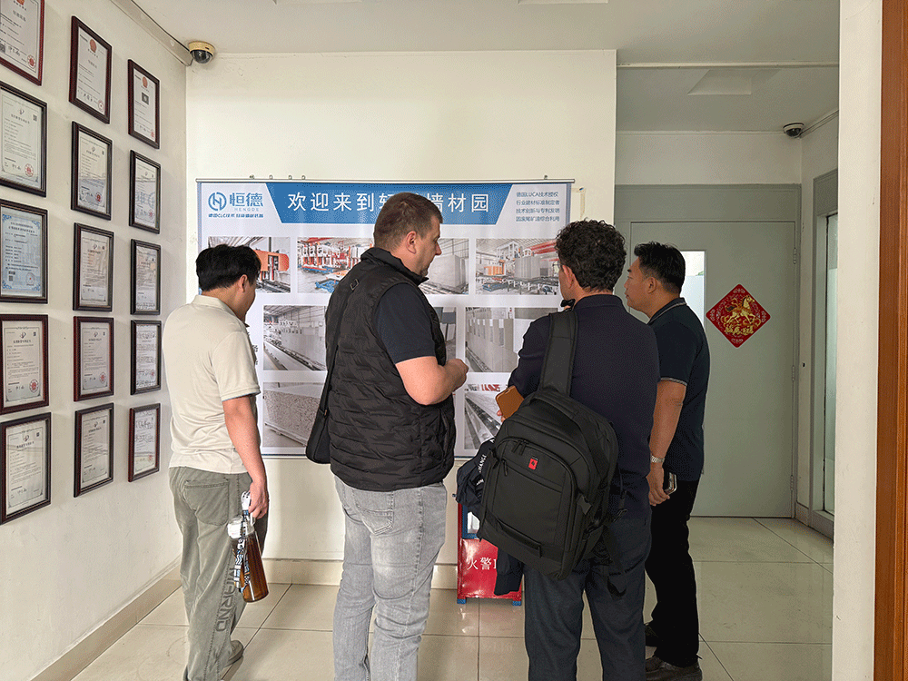 HENGDE Albania lightweight block project signing and factory review — project signing image 2