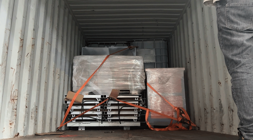 HENGDE lightweight wall panel production equipment prepared for shipment to Philippines — equipment shipment image 2