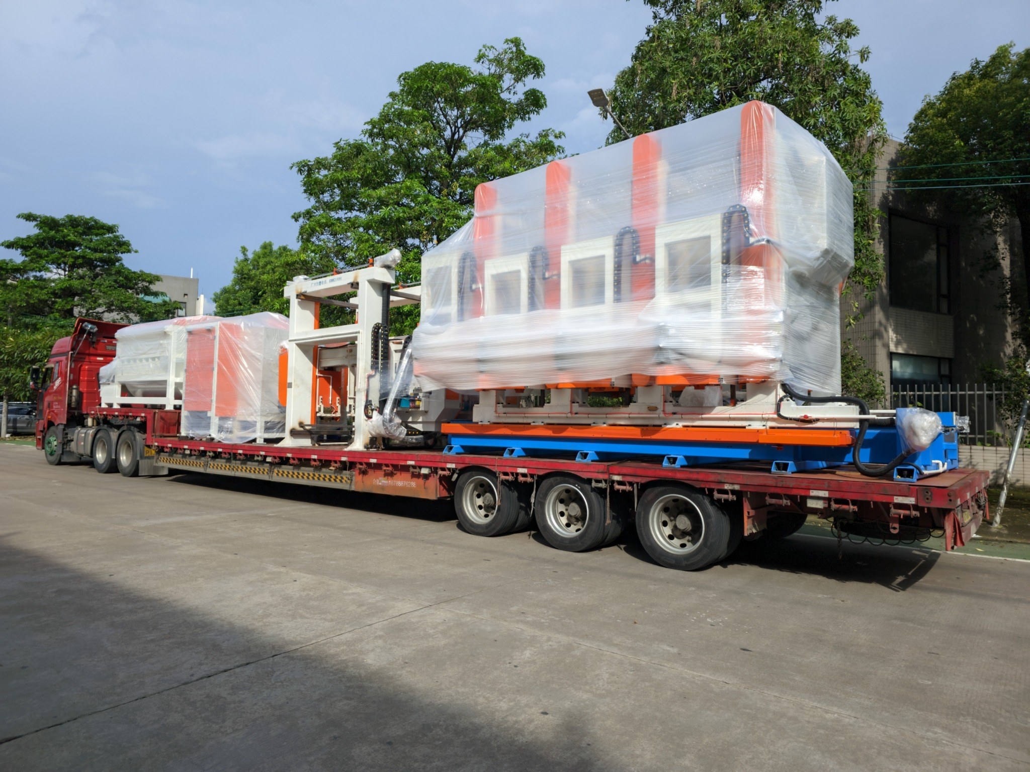 Wrapped Hengde production line equipment prepared for delivery