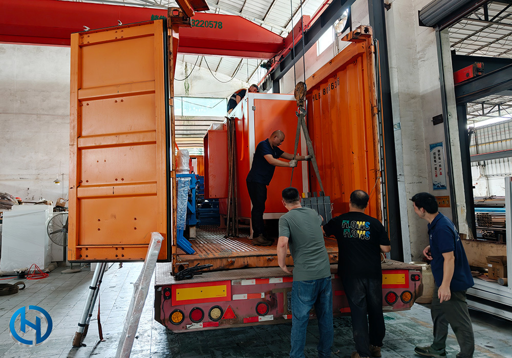 HENGDE lightweight wall panel production equipment prepared for shipment to Ghana — equipment shipment image 1