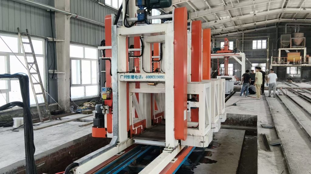 HENGDE engineer supporting self-insulating block production-line installation in China — installation and commissioning image 1