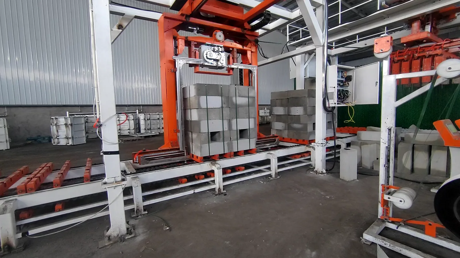 Finished NAAC blocks in the handling section of the Ordos production line