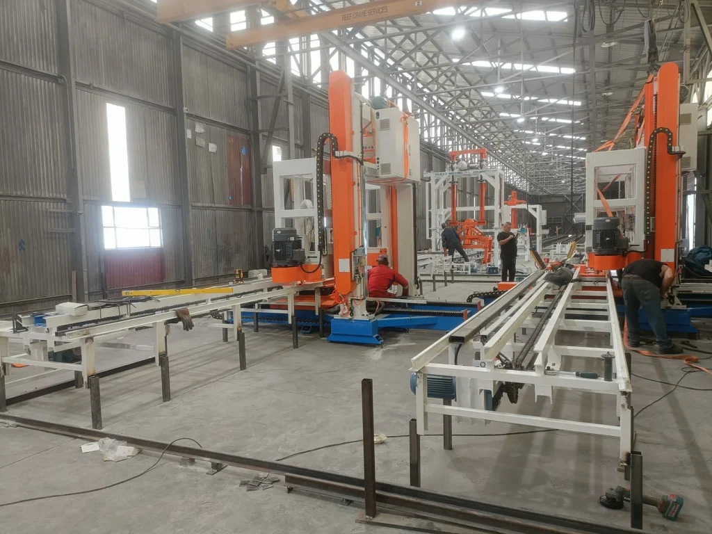 Connected EPS block production line at the South Africa project site