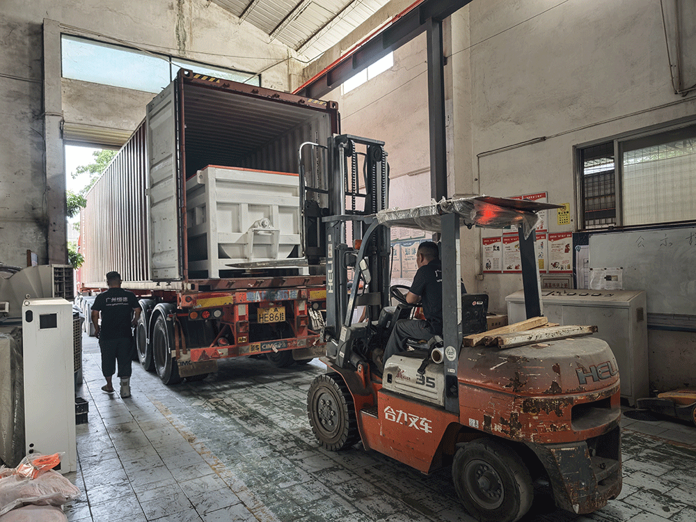 Shipment preparation of lightweight block production line equipment for Malaysia