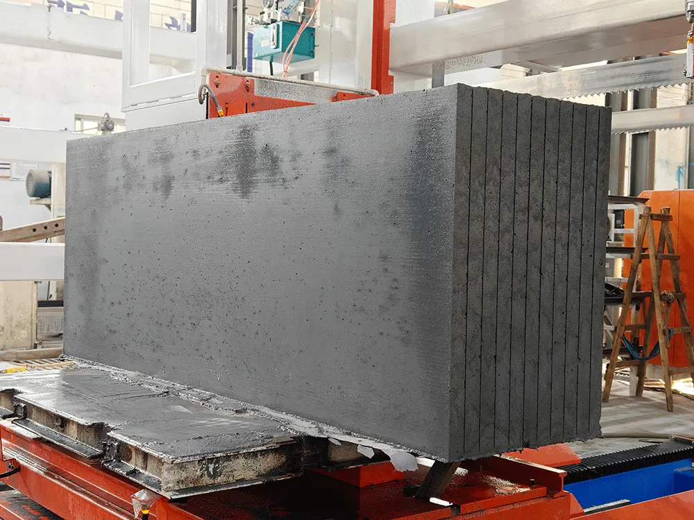 Fire-door core board cutting test detail