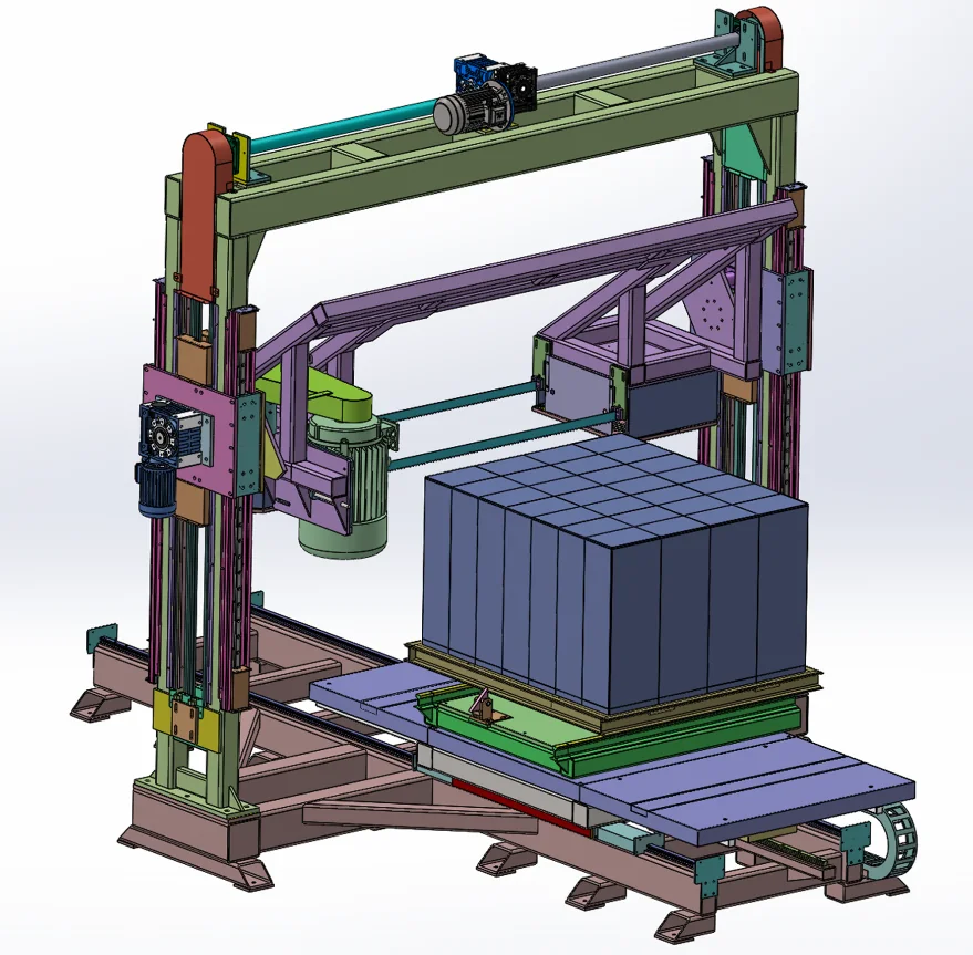 HENGDE combined horizontal & vertical cutter for lightweight block and wall-panel production