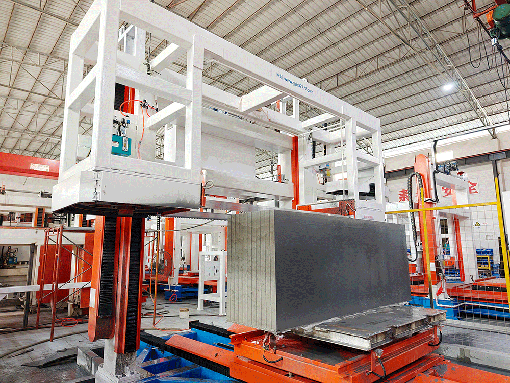 HENGDE fire-door core panel production and cutting test