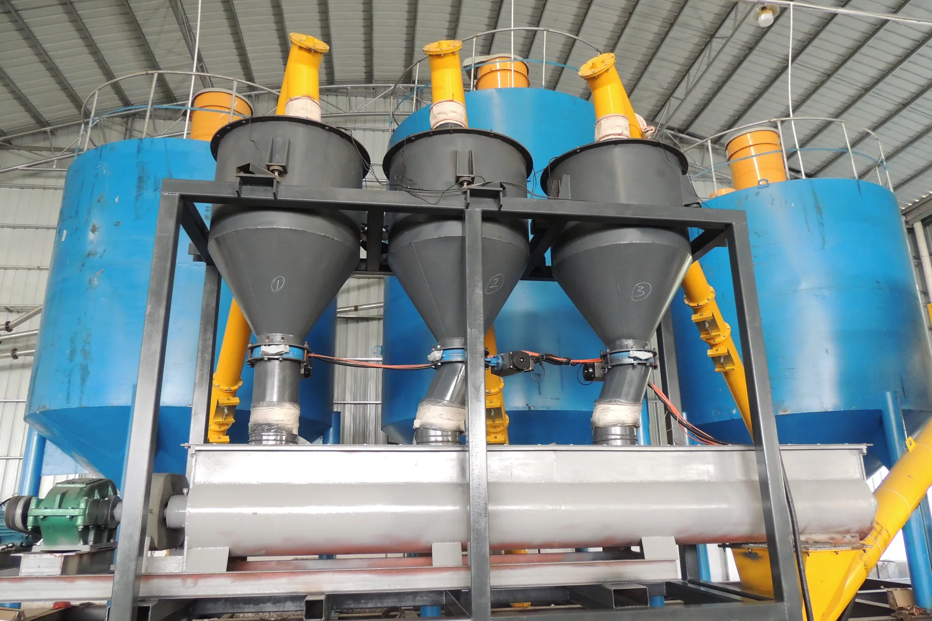 HENGDE powder metering system for lightweight block and wall-panel production