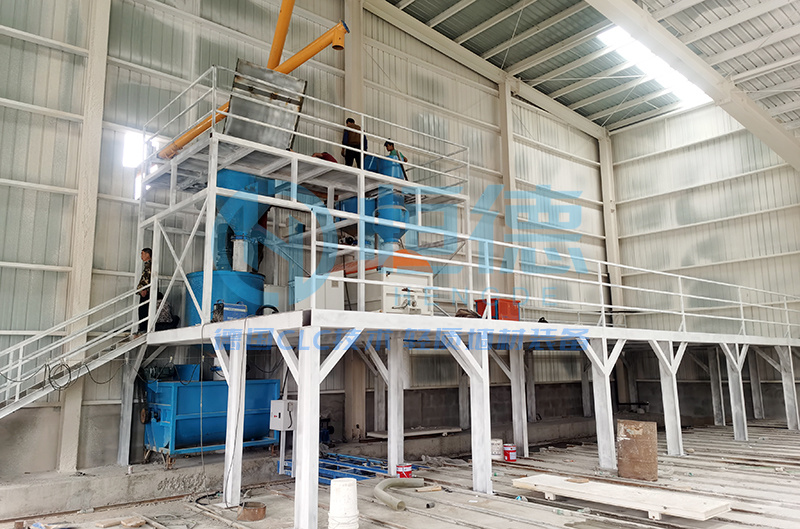 Xinjiang Wensu customer self-insulating block production project
