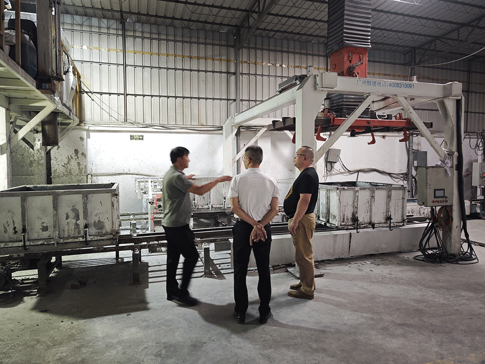Guizhou client visit at Hengde factory