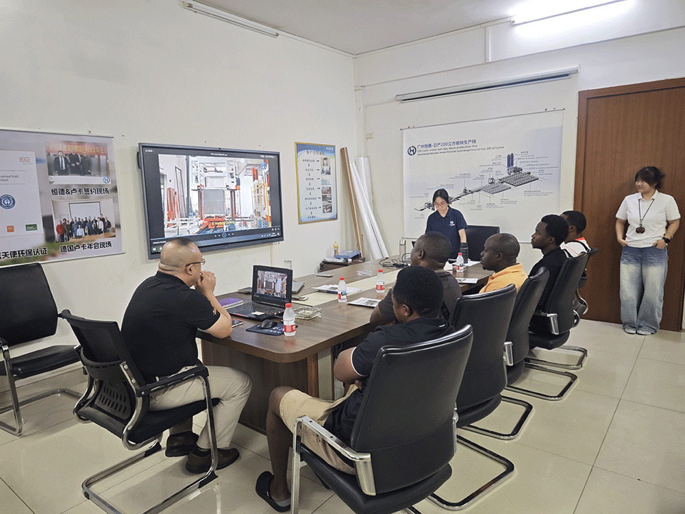 Article image: Burundi client return visit to Guangzhou HENGDE for lightweight block project