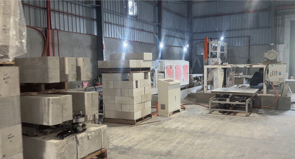 Philippine customer factory site of the block production line