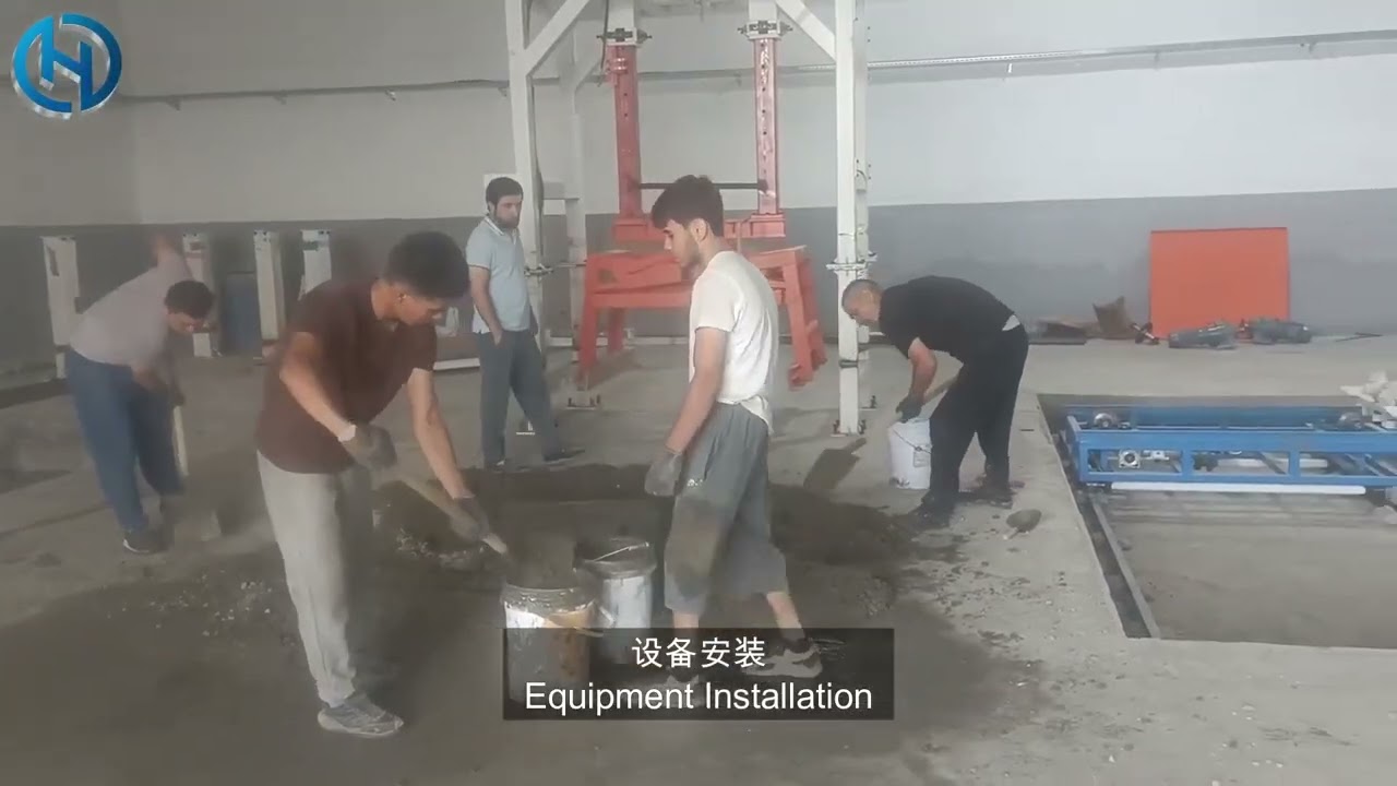 Guangzhou Hengde Uzbekistan Foamed Concrete Block Production Line Customer Case