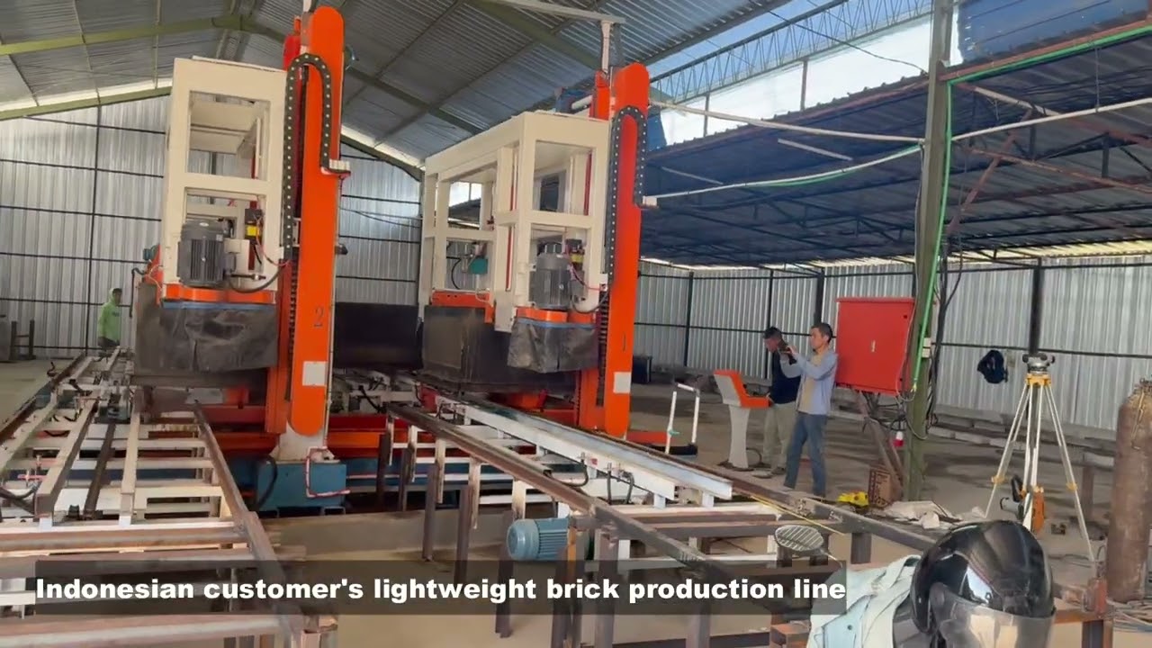 Lightweight brick production line for an Indonesian client